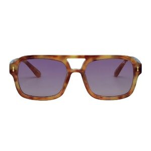 I-SEA Royal - HONEY TORT / LAVENDER LENS - Tortoise Shell Sunglasses - Polarized